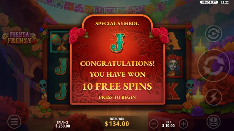 Fiesta Frenzy - Free Spins med udvidende symboler